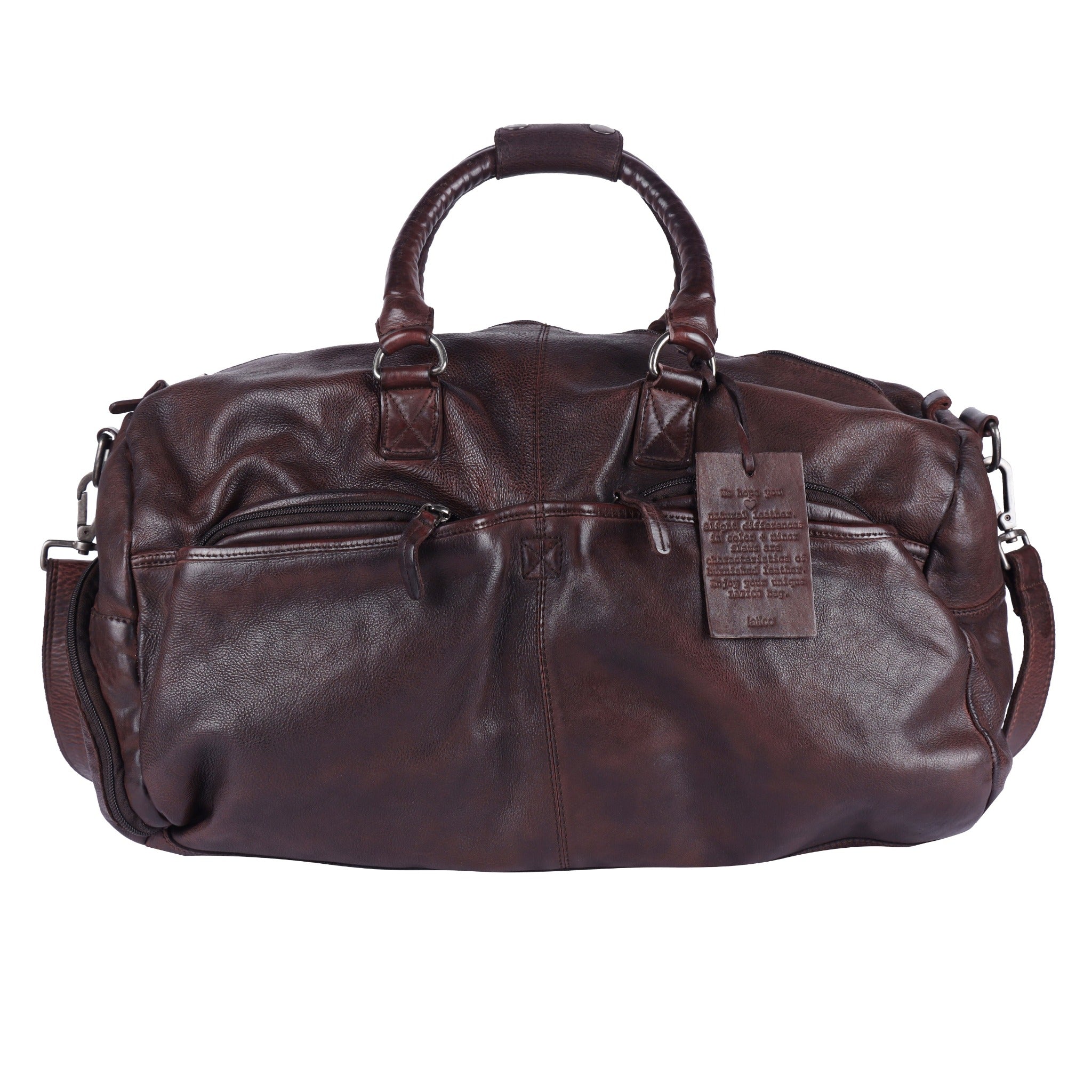 Charleston Leather Duffel Bag - Image 9