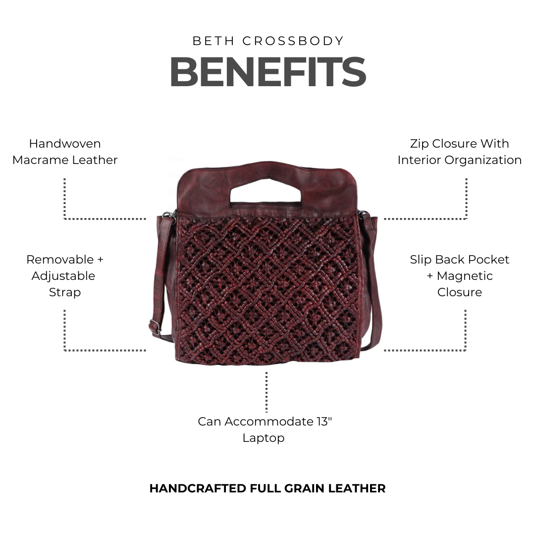 Beth Leather Crossbody Bag - Image 2