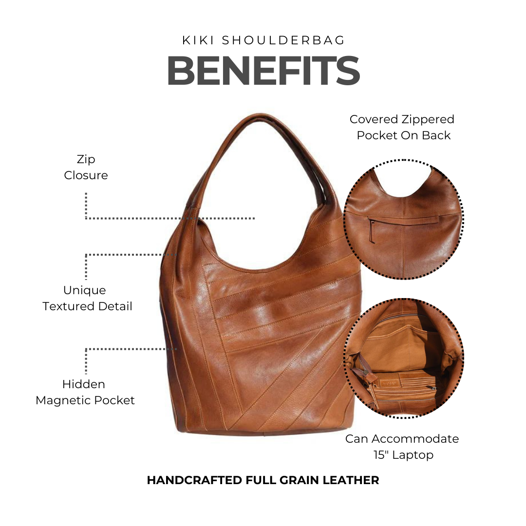 Kiki Leather Shoulder Bag - Image 7